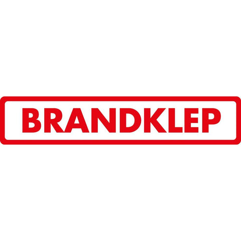 STICKER BRANDKLEP 10 X 2 CM