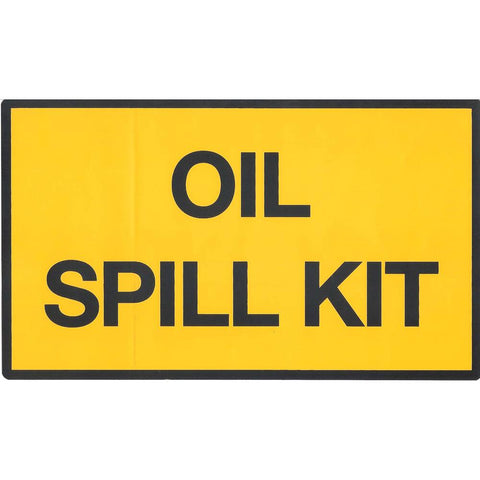 STICKER OIL SPILL KIT (ENGELS) 29 X 17 CM