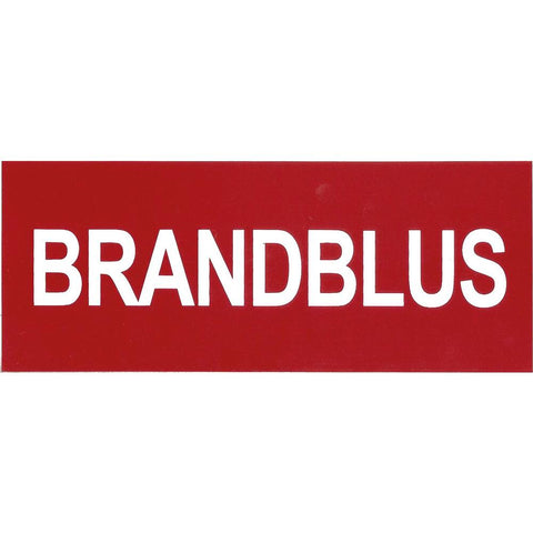 LEIDINGSTICKER BRANDBLUS 20 X 8 CM