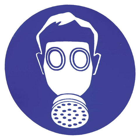 STICKER, ADEMBESCHERMING VERPLICHT