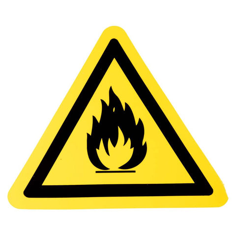 STICKER, GEVAAR BRANDGEVAARLIJKE STOFFEN