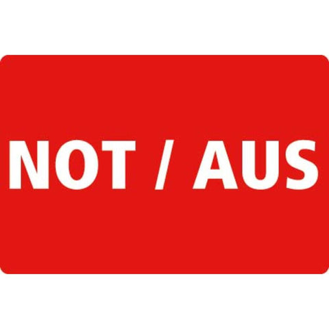STICKER, NOT/AUS