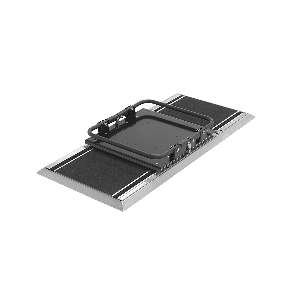 ZWAARDVIS TWINTRACK RAIL 1490-F DUBBELE VOETBEDIENING L=1490MM
