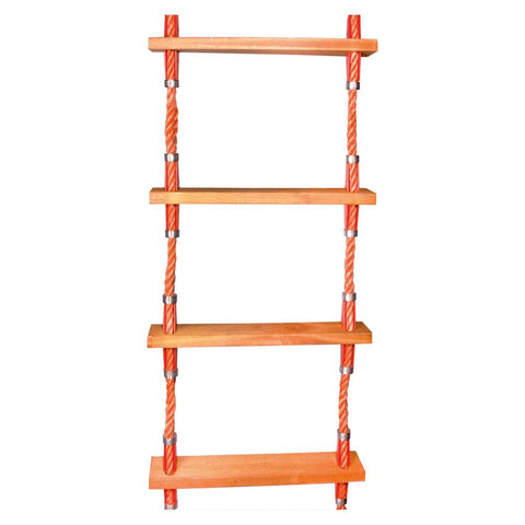 VLUCHTLADDER 9 PLATTE TREDEN, ONDERSTE TREDEN VAN RUBBER 3M
