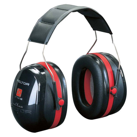 GEHOORBESCHERMER PELTOR OPTIME3 H540A ZWART/ROOD (SNR 35dB)