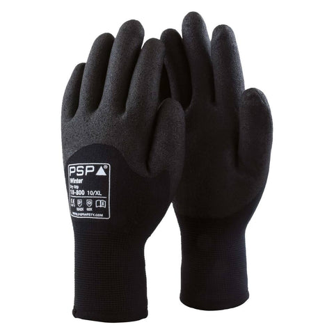 HANDSCHOEN PSP 18-800 WINTER DRY GRIP PRO ZWART