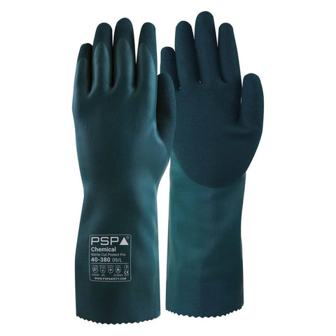 HANDSCHOEN PSP 40-380 CHEMICAL NITRILE CUT PROTECT PRO