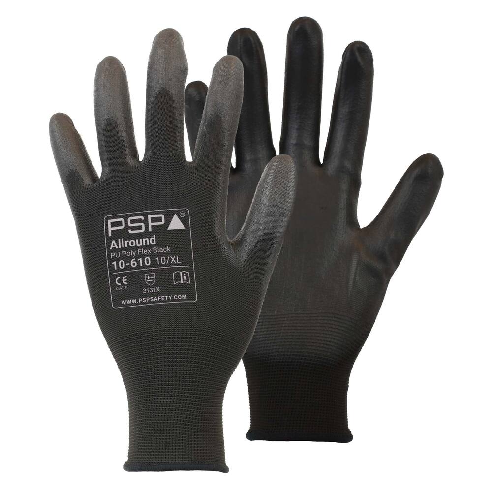 HANDSCHOEN PSP 10-610 ALLROUND PU POLY FLEX BLACK