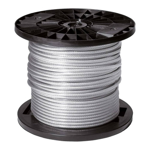 WASLIJN PVC/STAALDRAAD 5-3MM HASPEL 100M