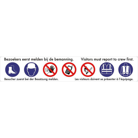 BORD, VERZAMELBORD MET 7 SYMBOLEN EN 4 TALEN