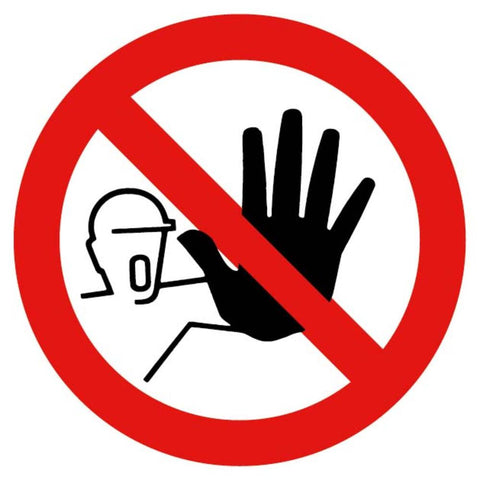 BORD, VERBODEN TOEGANG VOOR ONBEVOEGDEN, HAND (ES-TRIN)