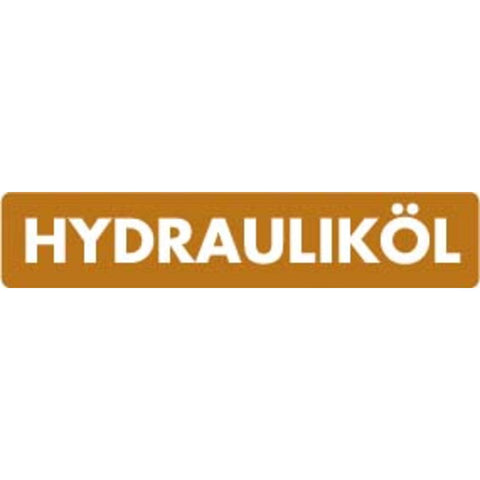 STICKER HYDRAULIKÖL (DUITS) 10 X 2 CM