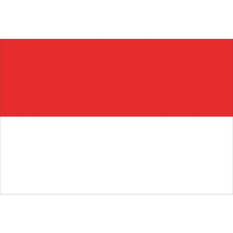 VLAG, ROOD/WIT (Indonesië, Monaco)