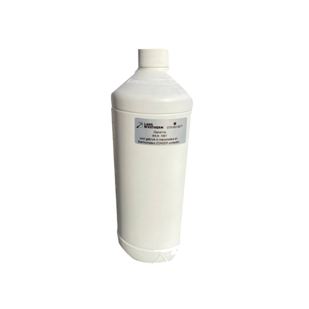 GLYCERINE MANOMETER EN THERMOMETER 1L