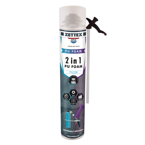 ZETTEX PU FOAM NBS/HH 750ML (12 STUK/DOOS)