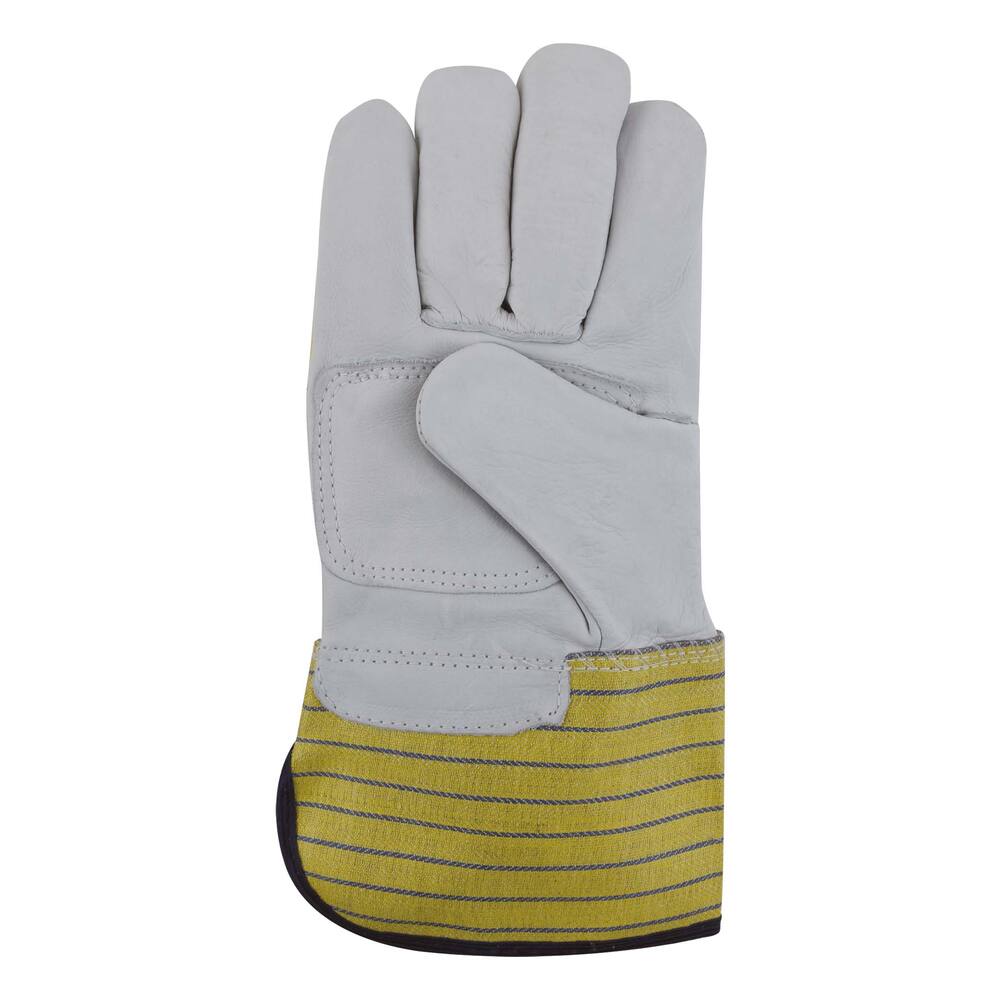 HANDSCHOEN PSP 34-101 AMERIKAANTJE NERFLEER, PALMVERSTERKING, GEEL / BLAUW, MT 10/XL