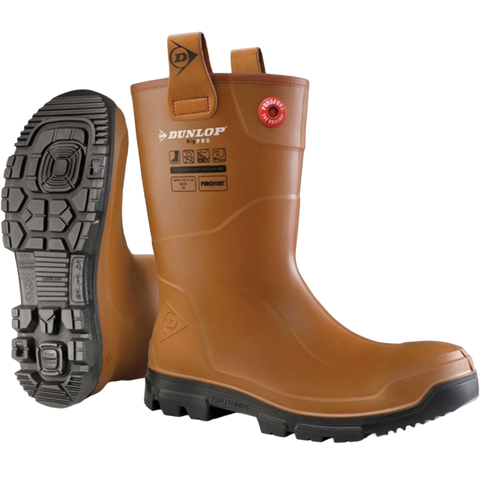DUNLOP PUROFORT RIGPRO FULL SAFETY S5 VEILIGHEIDSLAARS, GEVOERD