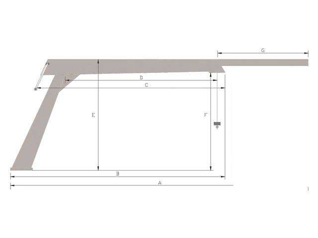 Davit 150 kg RVS304 Per stel