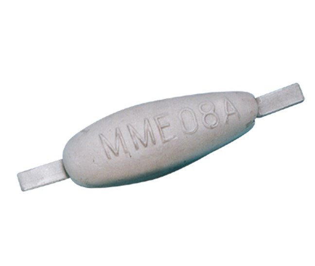 Aluminium anode met lasstrip Zoetwater 