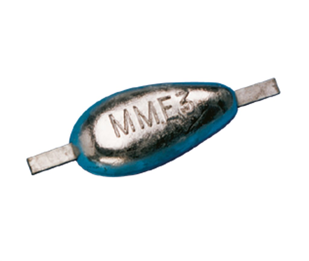 Zinkanode met lasstrip Zoutwater