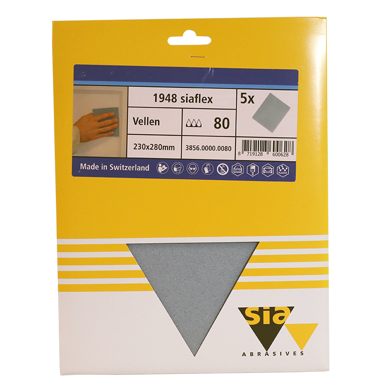 Sia Vellen 1948 230X280mm 2xP120 + 2xP180 + 2xP240