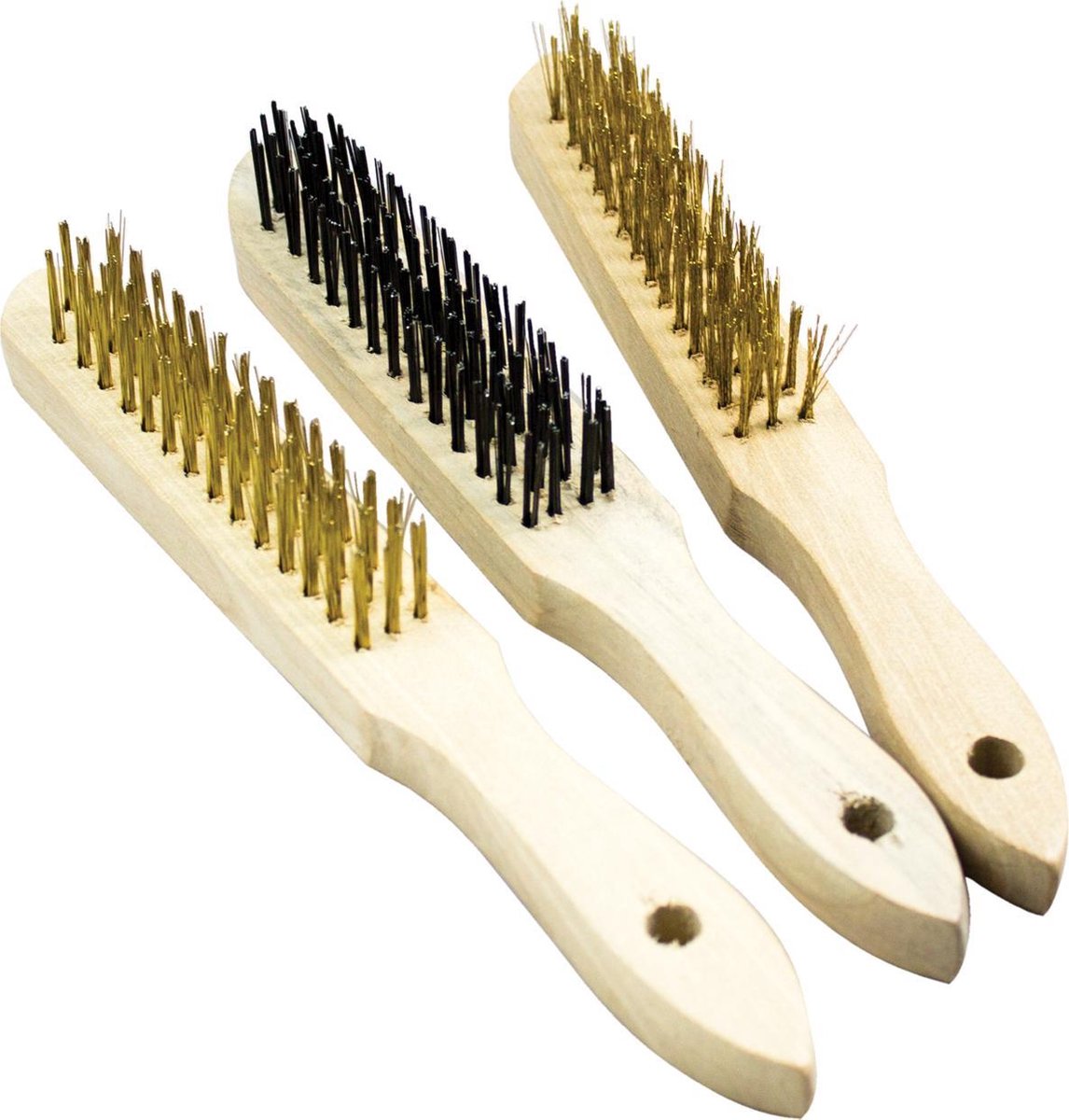 Kinzo staalborstel, 3-delige set 