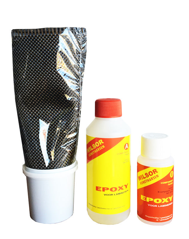 Wilsor Epoxy carbon set (hars+harder 300gr/carbon 0,2m2)